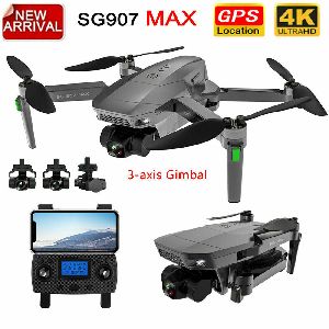 2021 New Sg907 Pro 5g Wifi Drone Gimbal 4k Camera Wifi Gps Rc Folding Quadcopter