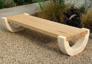 Teakwood Sandstone Bench