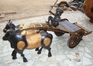 Brown Handmade Wooden Bullock Cart at Rs 4125 in Nashik