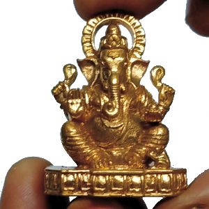 S9036-27 - Aimpon Panchaloha Ganesh Idol 5 Metal 1.5inch 62grams
