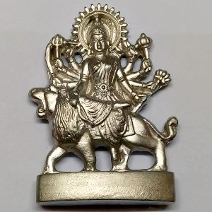 S9100-13 - Durga Padarasa Parvathi Mercury Idol For Victory Over Enemies -2.5inch 108grams