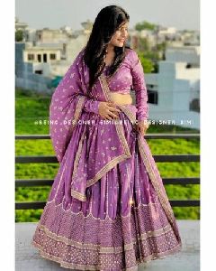 Taffeta Lehenga Choli