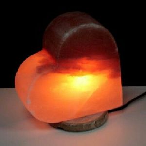 Tribal Magic Salt Heart Shaped Lamp