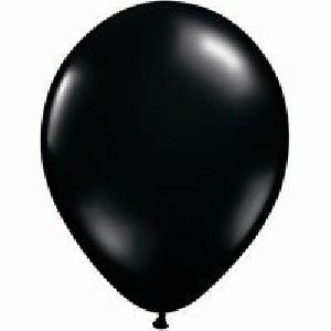 Hippity Hop Metallic Plain Solid Black Balloons 9 Inch 1.8 Gram Pack Of 35 For Party Decoration