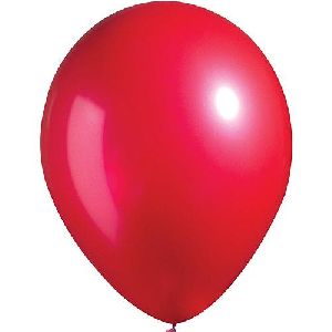 Hippity Hop Red Metallic Plain Solid 9 Inch 1.8 Gram Balloon Pack Of 1 For Party Decoration