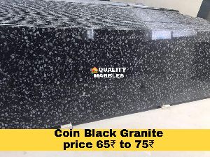Coin black granite