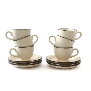 Beige Cup and saucer Set