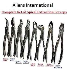 Complete Set of Apical Extraction Forceps
