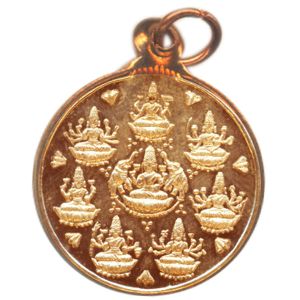 Astalakshmi Eight Lakshmi's Copper Pendant 1 inch 5 grams S730062-02