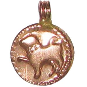 Bhairava Dog Copper Pendant To Overcome All Kinds of Fears Half Inch Size 1Gram S9058-04