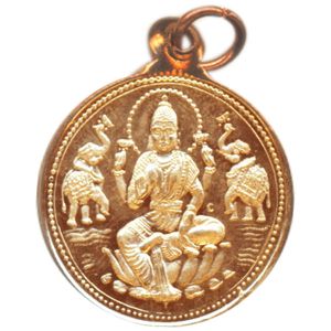 Dhanalakshmi Das Mahavidya Series Kamala Dhanlaxmi Dhana Lakshmi Copper Pendant S830207-02