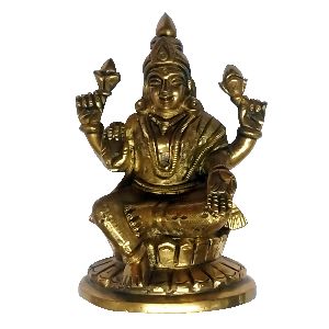 Lakshmi Devi Brass Idol 5inch 818grams