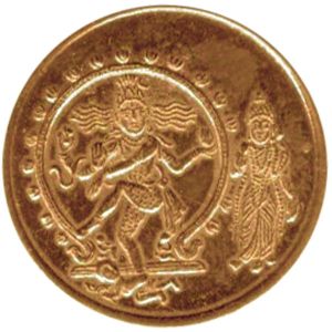 lord of dance shiva parvati natarajan copper coin