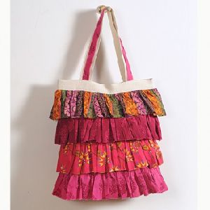 TRADITIONAL RED FRILLY BAG