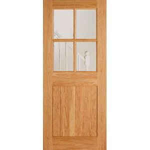 Trendy Wooden Glass Door