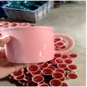 Enamel Shape Ceramic Mug/ Enemal Microwave Safe Mug/ Ceramic Enemal Mug/ Customize Enemal Mug