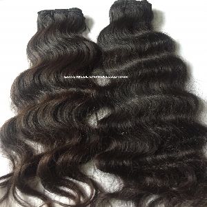 Raw unprocessed indian body wave human hair