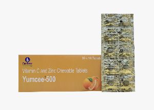 Vitamin C and Zinc chewable tablets.