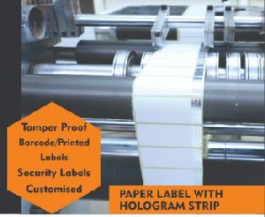 Paper Label With Hologram