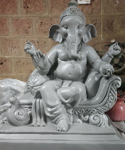2 Feet Clay Colored Ganesha Statue