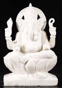 6 Inch POP Ganesha Statue