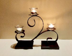 3 Glass Candle Holder