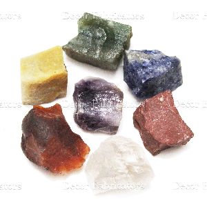 High Quality Seven Chakra Raw Crystal Agate Precious Gemstones Stone