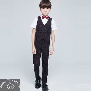 Boy Checkered Suit Set