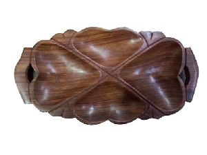 Wooden Snack Serving Tray