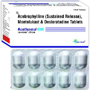 Acebrophylline Montelukast and Desloratadine Tablets