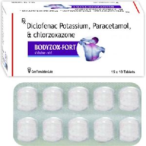 Diclofenac Potassium Paracetamol and Chlorozoxazone Tablets