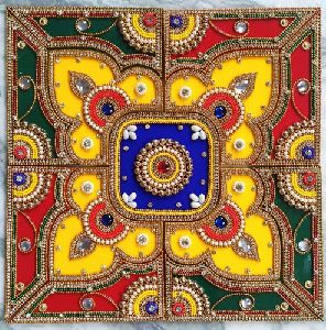 Traditional Square 12x12inch Yellow Acrylic Rangoli, For Decoration at Rs  800/piece in Indore