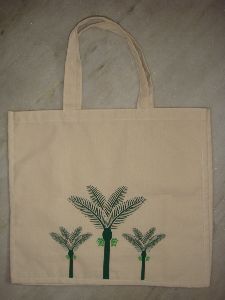 COTTON BAG WITH TWO COLOUR PRINT
