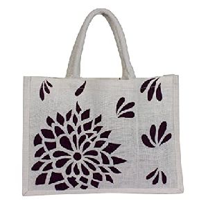 DYED AND PRINTED LARGE JUTE BAG