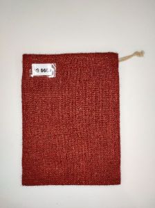 RED DYED JUTE POUCH  .