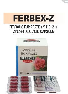 Ferrous Fumarate & Vit. B12 & Folic Acid And Zinc Capsule