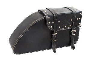 Motorcycle Leather Side Bag