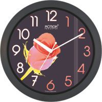 M.No. 6587 Black Flower Wall Clock