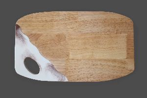 White Marble Rectangular White Wood Chopping Boards