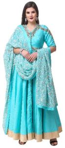 Printed Silk Ladies Suit, Size : M