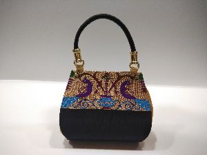 Semi Paithani Single Handle Handbag