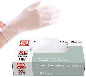 Squish Clear Vinyl Latex Powder-Free Gloves-X-Large