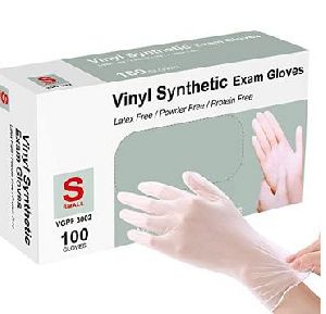 Squish Clear Vinyl Gloves Latex &amp;amp;amp;amp; Powder-Free Gloves-Small