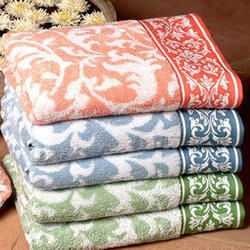 Printed Cotton Bath Towels