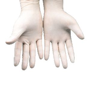 White Nitrile Exam Gloves