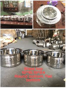 stainless steel tope flat bottom
