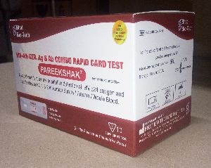 PAREEKSHAK HIV 4th Gen. Ag &amp;amp;amp;amp; Ab COMBO RAPID CARD TEST