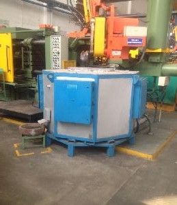 On Line Type Al Melting Cum Holding Furnace