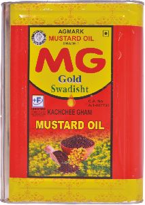 MG Brand Agmark Kachi Ghani Mustard Oil(15 Kg Tin)