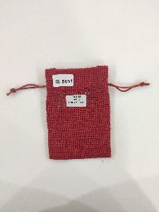 JUTE POUCH BAG RED